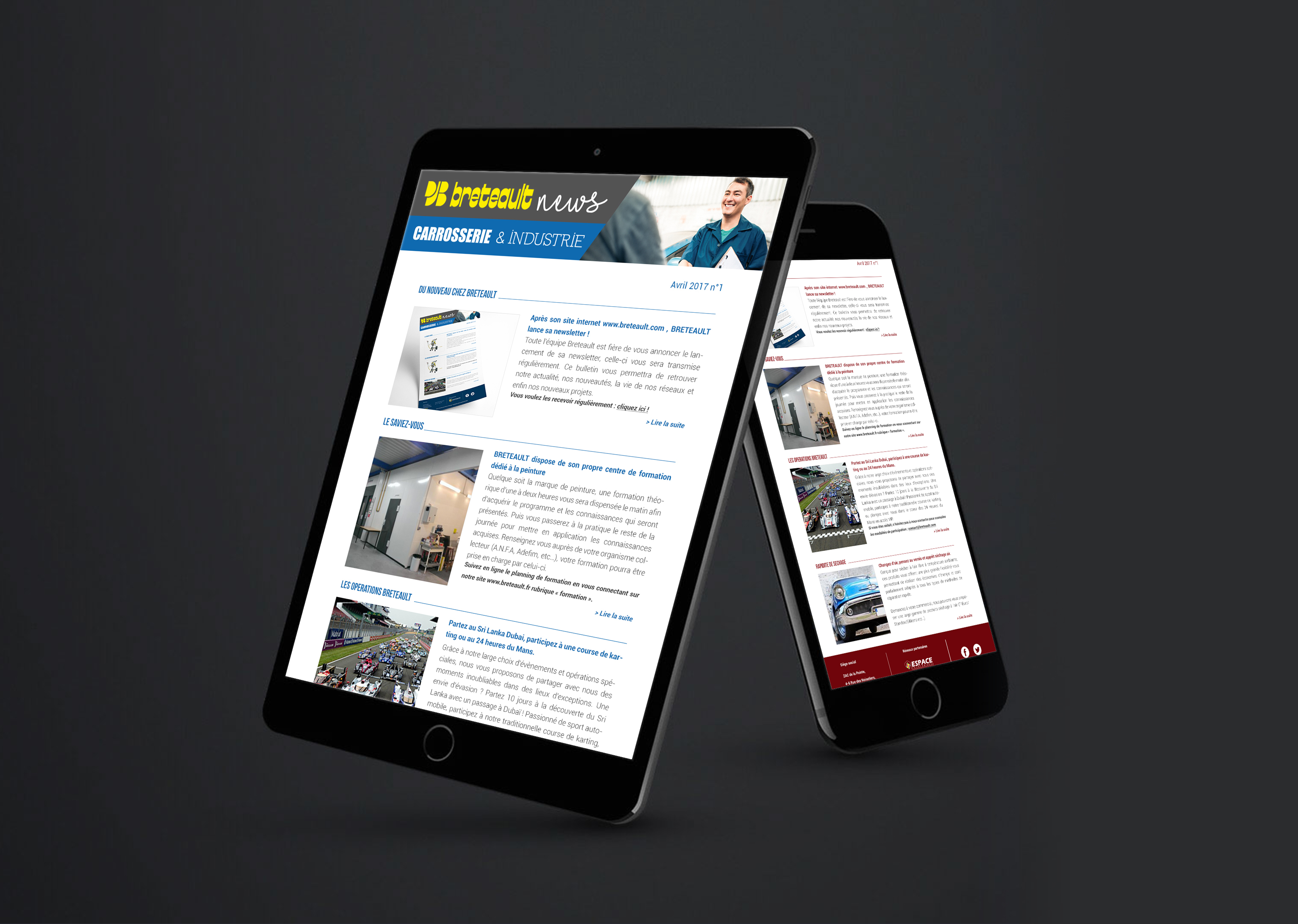 SITE RESPONSIVE - NEWSLETTER - BRETEAULT